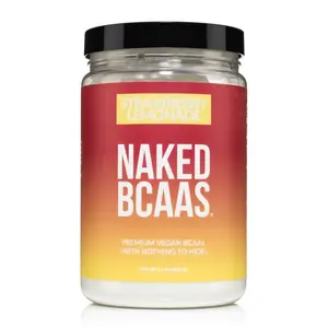 Naked BCAAs - Strawberry Lemonade Flavor - Branched Chain Amino Acids - 34 Servings - Vegan Endurance Supplement for Muscle Development