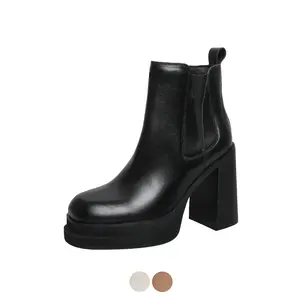 USS Shoes Cony Women's Square Toe Platform Boots