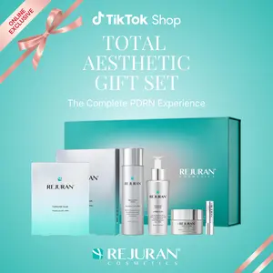 REJURAN Total Aesthetic Skincare Set - Rejuvenating Daily Skincare Kit with c-PDRN for Anti-Aging, Firming & Deep Hydration | Special Gift Set for Radiant, Youthful Glass Skin Cream Moisture