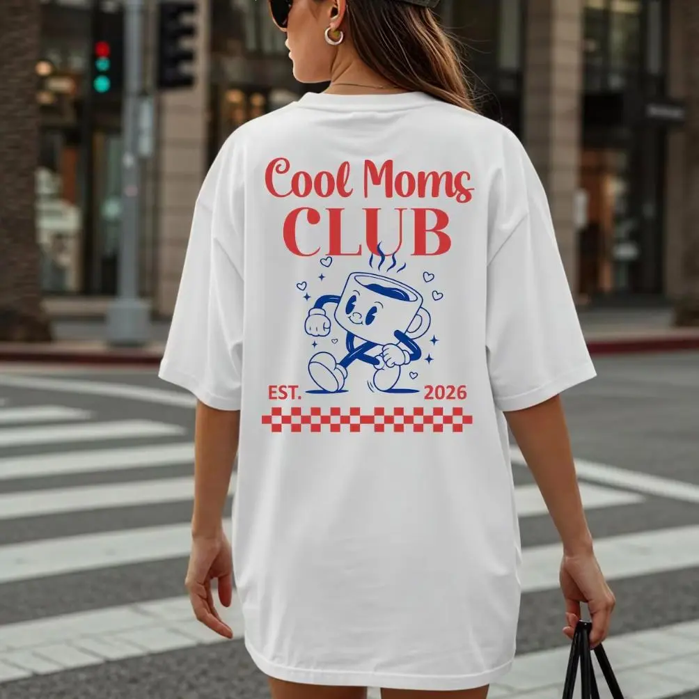 Cool Moms Club T-shirt, Mother's Day gift, mom shirt, Mother's Day gift idea, Gift for Her, Full Color