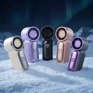 Mini Portable Handheld Fan 3-in-1 Rechargeable 3000mAh Battery, 100 Speeds, USB Cooling, Up to 10 Working Hours, Perfect for Travel, Office, and Personal Use - Protection