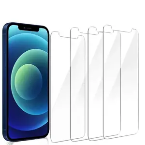 3-Pack iPhone 12 Mini Tempered Glass Screen Protector Compatible with iPhone 12 Mini Self-Adhere Bubble-Free Clear 9H Hardness