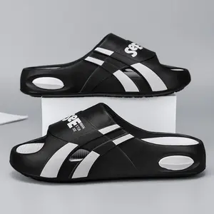 2026 New Trend Men’s Slip-On Slide Sandals – Breathable Anti-Slip Air Bubble Slippers for Daily Outdoor & Beach Use, Lightweight Beach Slipper