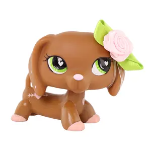 Rare Old Original Valentines Sausage Dachshund #556 Action Figure Toy Stand for Kids Adorable Collectible Pet Shop Animal Christmas Birthday Gift Tiny Cute Room Decor Viral Holiday Present Festive