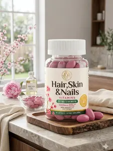 Hair, Skin & Nails Vitamins - Biotin 5000mcg Per Serving - Extra Strength Hair Growth Support For Women with Collagen, Argan Oil - Beautiful Skin, Hair & Nails Supplement - USA Bottled - 60 Softgels