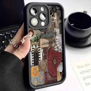 TPU Phone Case with Arabic Design, Shock-Resistant And Drop-Proof, Suitable As a Birthday Or Holiday Present for Both Men And Women, Compatible with for iphone Models 16, 15, 14, 13, 12, 11, XS, XR, X, 7, 8 Plus, Pro Max, And SE