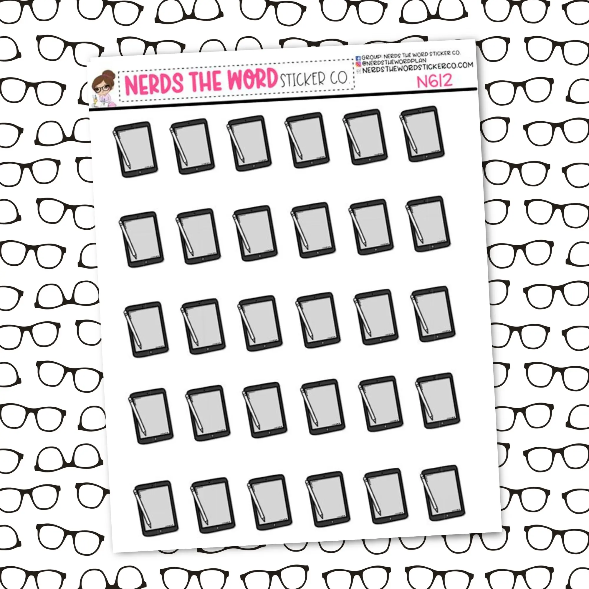 Ipad Icon Sticker Sheet