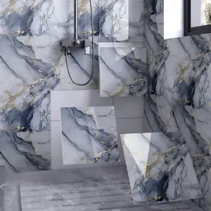 10 PC Peel-Off Shower Tile Wall Board, 30x30 Cm Self-Adhesive Waterproof Marble Tile, PVC Bathroom Kitchen Living Room Decor