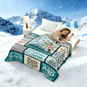 Digital-printed, double-layered, ultra-soft, cooling, skin-friendly, and breathable, this lightweight and comfortable summer air-conditioning blanket features physical cooling technology.