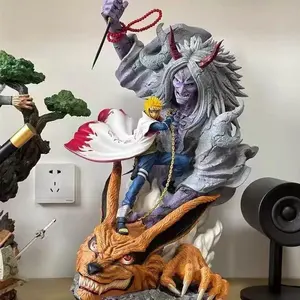 2026 New Naruto Anime Yellow Flash Namikaze Minato Action Figures Pvc Gk Statue Model Desktop Decoration Collection Toy Gifts