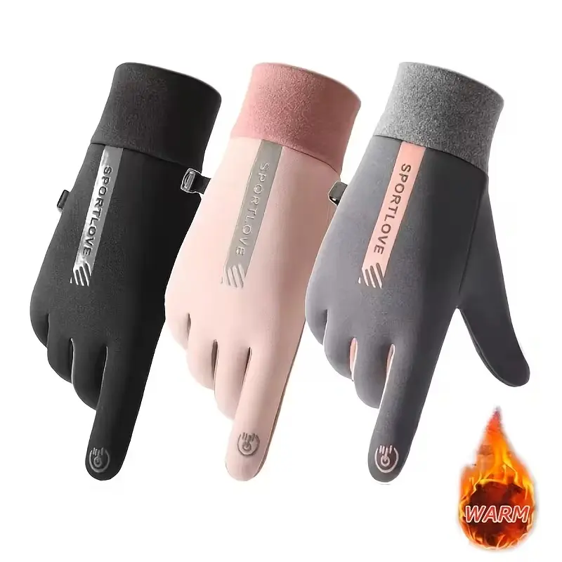 Winter Thermal Gloves Compatible for Smartphone - Cold Weather, Touchscreen Control, for men & Women, Outdoor Activities - Christmas Gift (Hand/Warmth), random