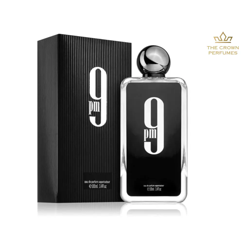Afnan 9pm EDP Men's Perfume, 100ml (3.4 oz) Limited Edition - Aromatic Amberwood, Vanilla Blend, Sweet Spicy, Bergamot, Floral Woody Scent for Evenings Out, Long-Lasting Bold Alluring Fragrance, Bold Scent