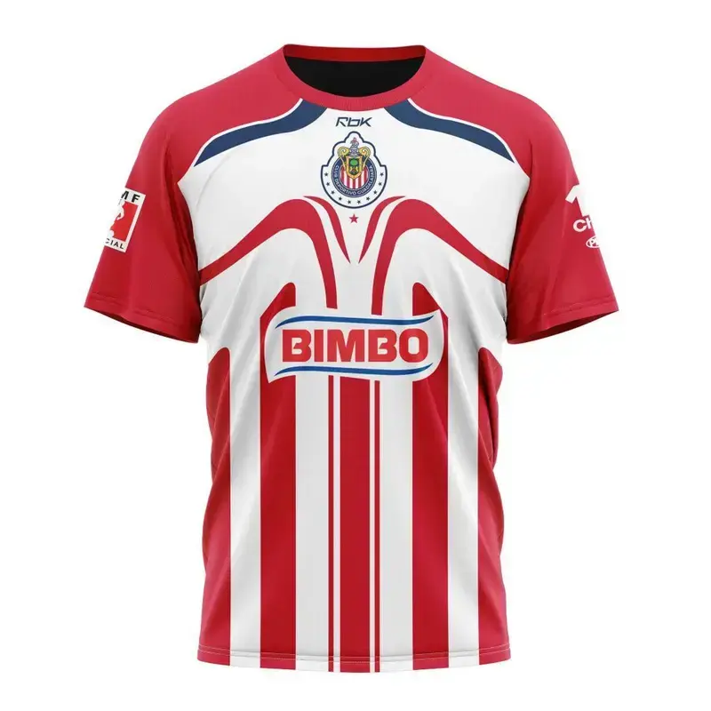 Chivas Guadalajara 2006/07 Retro Red Jersey – Liga MX Classic Soccer Shirt, Vintage Football Fan Match Day Gift