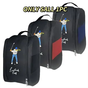 Portable Mini Nylon Golf Shoe Bag with Funny Pattern, Lightweight and Breathable Shoe Storage Solution, Dust-Proof Shoe Storage Tool, Sport Bag, Shoes Bag