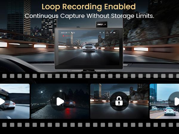 IK9 9" Wireless CarPlay & Android Auto Screen, Portable Car Stereo with 4K Dash Cam & 1080p Rear Camera, CarPlay with Backup Camera, Touch Screen GPS Display, Mirror Link, Apple Car Play Screen, Free 64GB