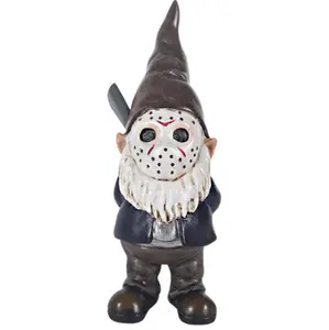 Garden Gnomes Halloween Decorations Indoor Office Decor Funny Gnome Gift - Brown