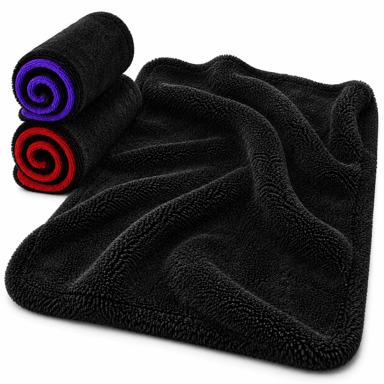 Largest 36''x28'' 1350GSM Double Twisted Loop Car Drying Towel, Ultra-Absorbent Microfiber Drying Towel for Automotive Detailing Vehicle Wash Kit Car Washing Supplies,Car Detailing