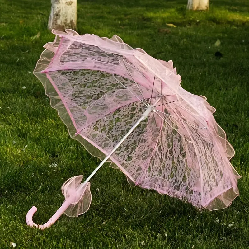 Elegant Lace Bridal Umbrella - Perfect for Weddings, Photo Shoots & Special Occasions