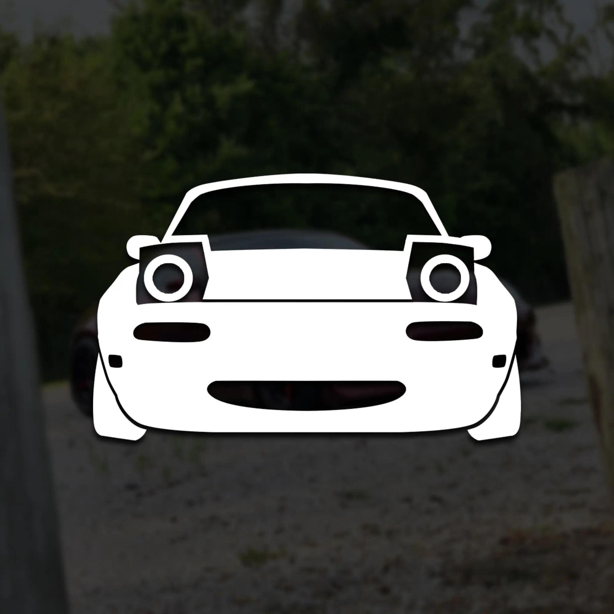 Miata Vinyl Decal Silhouette Street Racing Turbo Funny Car JDM Window Sticker Drift Long Lasting Permanent Vinyl Easy Application