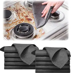 Thickened Magic Cleaning Cloth 2025 New Reusable Microfiber 70 Polyester 30 Polyamide 30x30cm Streak Free Multipurpose Non Scratch Dishcloth Rags for Kitchen Windows Mirror Glass Car 10 Pcs