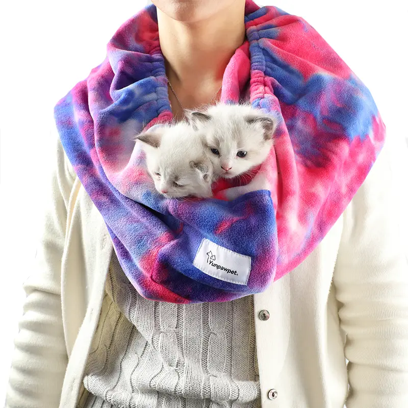 Small Cat Sling Carrier Pet up to 3 lbs - Handsfree Pet Carrier Pouch for Newborn Kittens, Hedgehogs, Sugar Gliders, Squirrels, Ferrets, Parrots, Bird