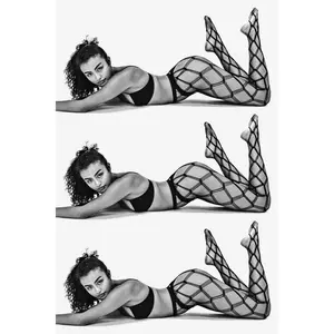 RN-PHGM - Geo Mesh Fishnet Tights