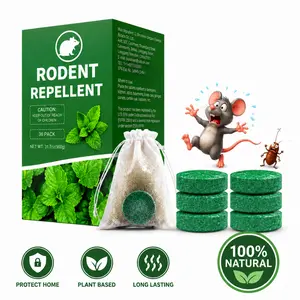 SCARILPEST 36-Pack Peppermint Oil Rodent Repellent, Natural Plant-Based Formula to Keep Mice Away, Long-Lasting Home Protection for Kitchen, Garage & Outdoor Areas
