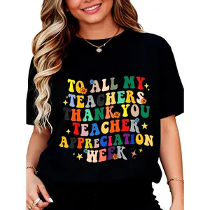 Men's Cotton T-Shirt, Teacher Appreciation Gifts for Teacher's Day - A Grateful Note to My Educators Fit Crewneck