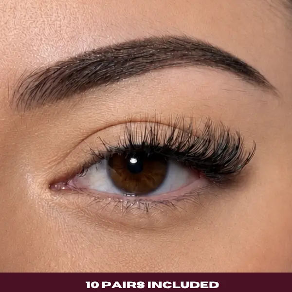 10 Pairs "Siren" Half Strip Lashes – Wispy Cat Eye Eyelashes