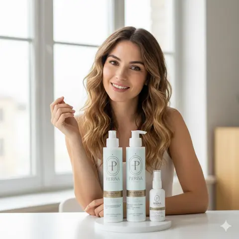 Pierina's Unisex Bio Hair Growth Bundle - Biotin + Amino Acid Haircare Set with Shampoo, Conditioner, Tonic Cleanser, Moisturizer, Gentle Serum for Anti-Hair Loss, Strengthening, Nourishing Restore, Hydrate Results