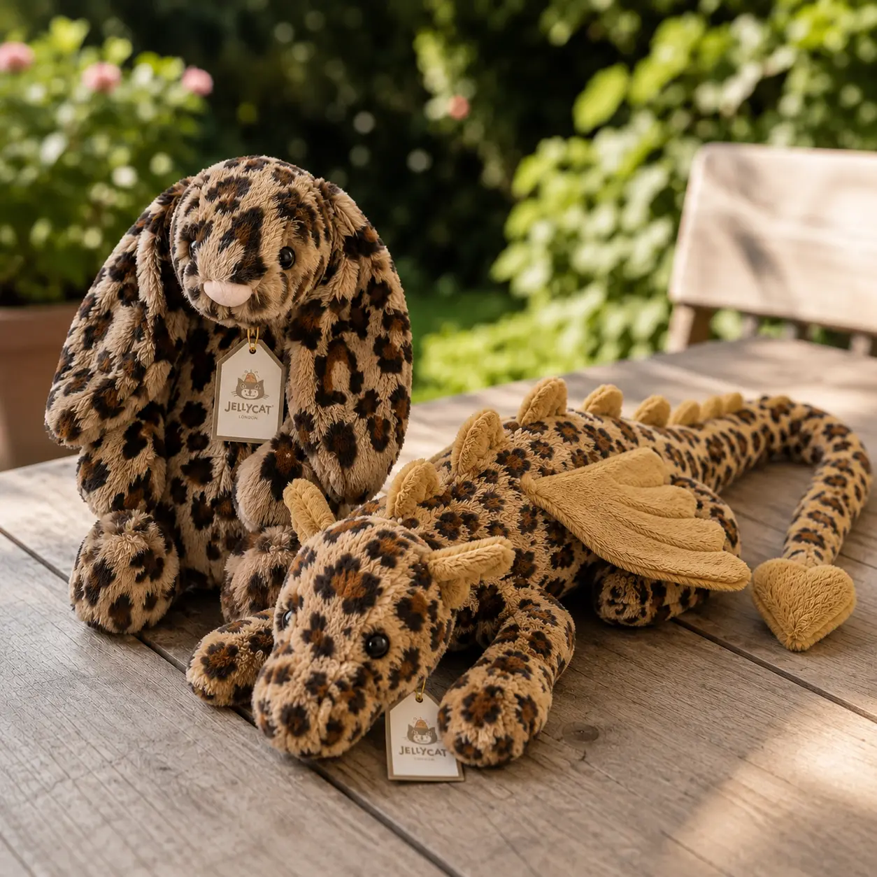 Jellycat Cobblehop Ruby Leopard Plush Bunny, Dragon Leopard with Dust Bag, Rare Spotted Stuffed Animal, Collector Gift, NWT US Stock, Unique Gifts for Girlfriend, Hard to Find Jellycat Leopard Bunny | Luxury Plush Gift | Limited Stock USA