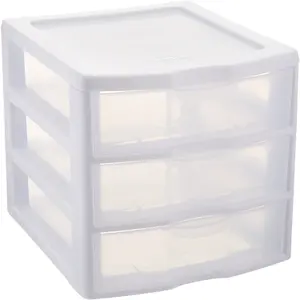 Sterilite ClearView 3 Storage Drawer Organizer