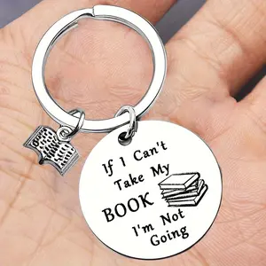 1pc Book Lover's Keychain Pendant Gift, Perfect for Readers and Writers, Ideal for Bookworms, Librarians, Graduations, and Birthdays