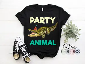 Party Animal Alligator Birthday, Crocodile Birthday Gift T-shirt, Love Alligators Awesome Funny Tee, Gator Lover, Christmas Present