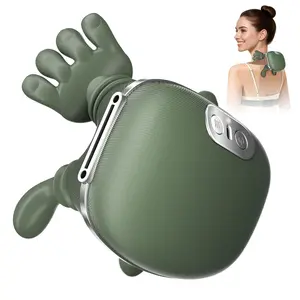 Electric neck and shoulder massager, portable acupressure neck and shoulder massager, simulates human hand 4D kneading massage, used to relieve pain and relax muscles, relax the scalene and shoulder muscles, and alleviate muscle tension and knots.