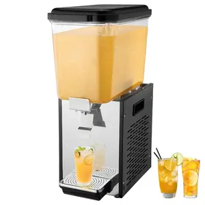 VEVOR Commercial Beverage Dispenser, 2 Tanks 18 L/ 19 QT Per Tank Juice Dispenser, 370W Stainless Steel Ice Tea Drink Machine with 45F - 54F Cooling Temperature, for Cold Drink Restaurant Bar PartyVEVOR Super Brand Day