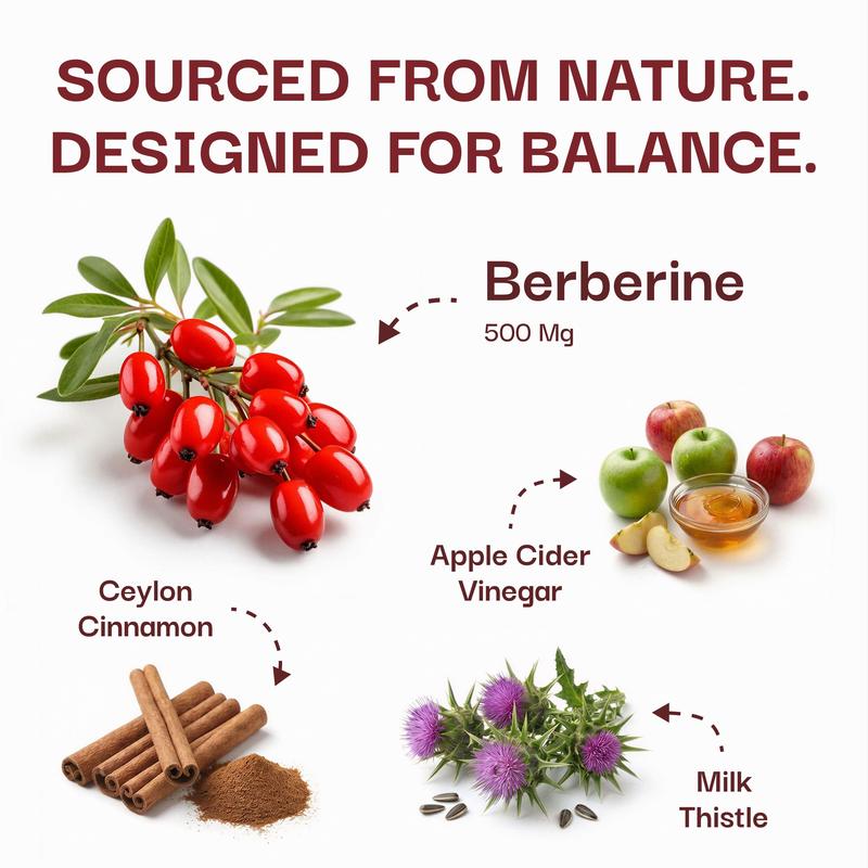 Pack of 2 Rootation Berberine Gummies 500 mg – Blood Sugar, Metabolism Support & Energy Balance – Sugar-Free, Mixed Berry Flavor – 60 Gummies (30-Day Supply) Dietary Supplement