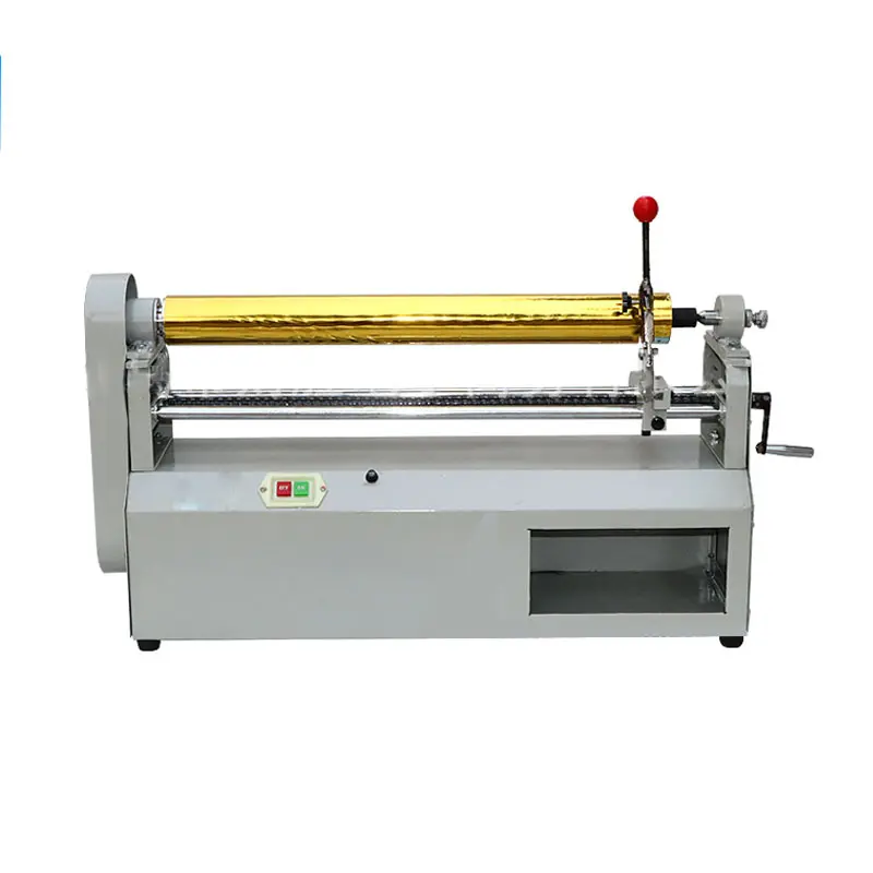 YOKOMA 110V-370W Electric Hot Stamping Foil Paper Cutter, Office Slitting Machine for Foil Rolls With Inner Tube Diameter Over 2.5cm