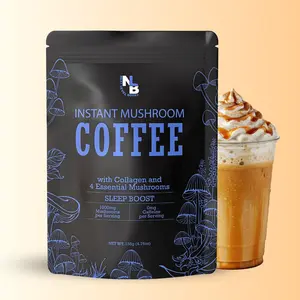 Sleep Mushroom Coffee Drink with Collagen – Melatonin, Ornithine & Adaptogenic Mushrooms | Gluten-Free & Non-GMO