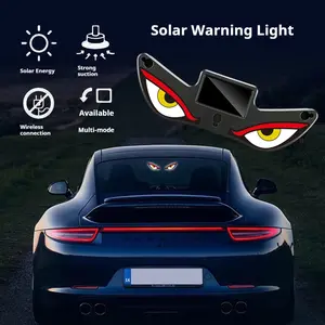 DIYCOM Dynamic LED Car Rear Window Display – Vampire Devil Eye Emoji Panel, Programmable Scrolling Message Screen, USB Powered Auto Decorative Light for Night Driving, Funny Car Accessory