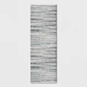 2'4"x7' Woven Runner Rug Indigo - Threshold