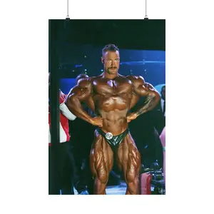 Chris Bumstead "Daddy CBUM" Thavage Mr. Olympia Champion CBUM Posing Premium Poster 10