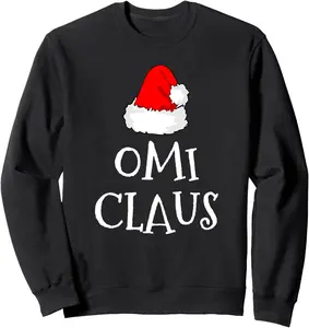Omi Claus Christmas Santa's Pajama Family Matching Sweatshirt