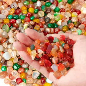 Mixed Crystal Pebbles, Polished River Rocks 3 LB-18 LB, Garden Decorative Rocks, Small Gravel Stones for Indoor Outdoor Plants, Succulents, Aquarium, Landscaping, Vases, Fish Tank, Terrarium