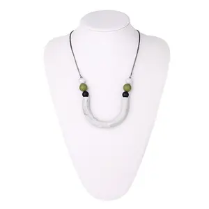 Silicone U Tube Style Teething Necklace