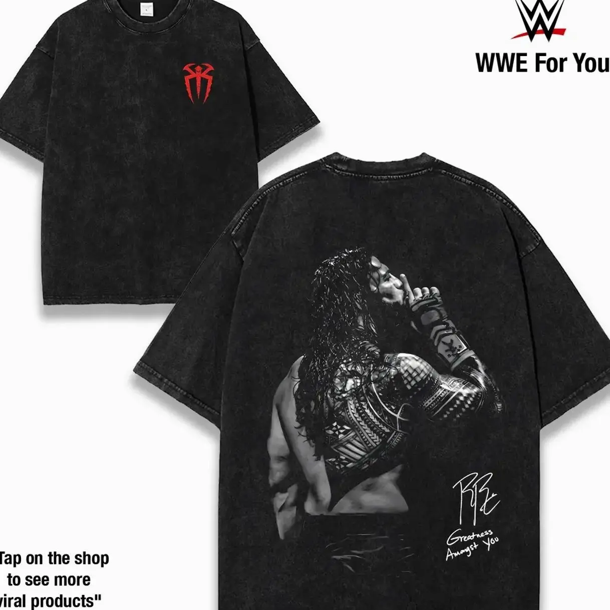 WWE Roman Reigns v8 Washed Cotton Oversized T-Shirt, Tank Top, Hoodies– Wrestling Inspired Graphic Tee, Premium Graphic T-Shirts Seamless Top Fabric Menswear shirts men RBW