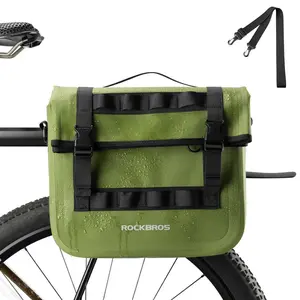 ROCKBROS Bike Panniers 15L Waterproof Bike Rack Bag for Cycling Commuting with Adjustable Straps and Secure Closure