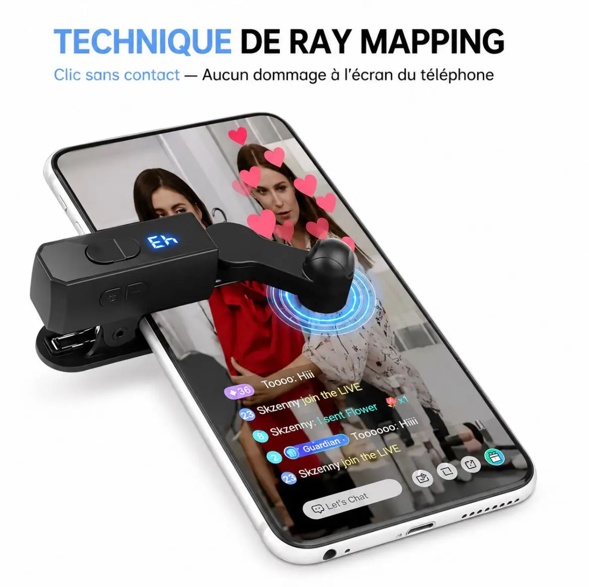 Auto Clicker Smart Screen  Tap Tap Tiktok live for Smart Phone With 180 Degree Rotating Arm and 99 Speed Settings Android And IOS