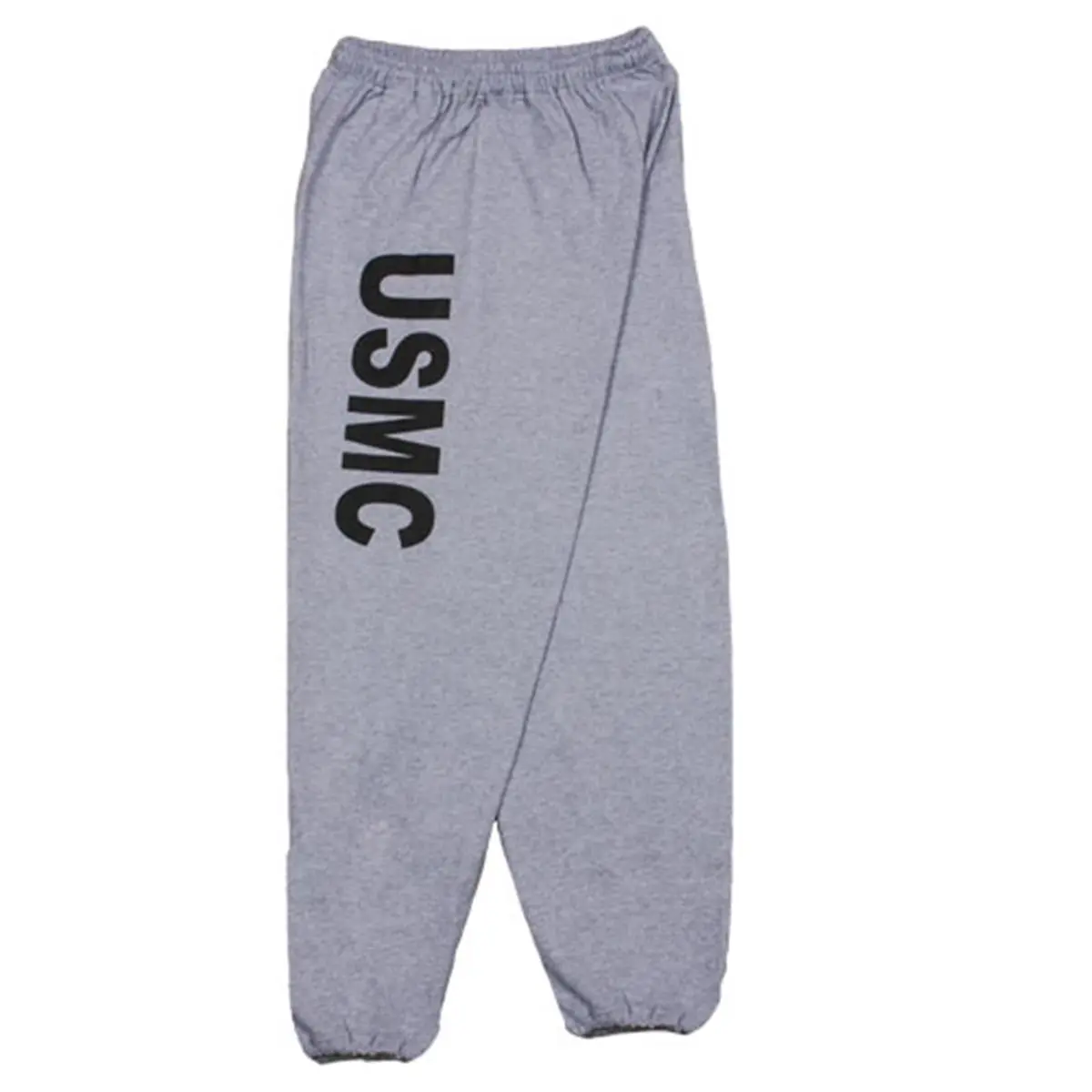212 MAIN Relaxed Fit Cotton Blend Athletic Trackpants - Full-Length, 1-Sided USMC Logo Print, Sportswear for Coaches & Referees Sports Gear, Clothes, Male, Extra Large, One-Sided Print