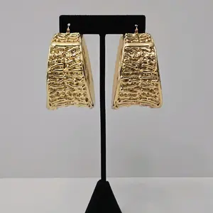 #20. 18K Gold Plated Bold Chunky Hoop Earring